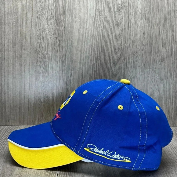 NAPA Racing Cap Hat Adult OS NASCAR Toyota #55 Michael Waltrip Adjustable Blue - Picture 5 of 8